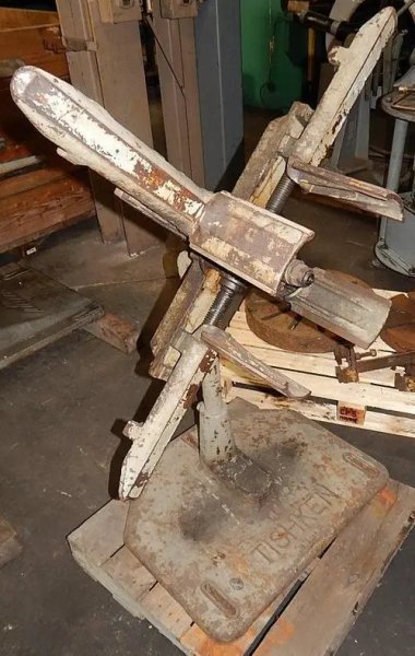 USED TISHKEN 350 LB. MANUAL UNCOILER MODEL LR6