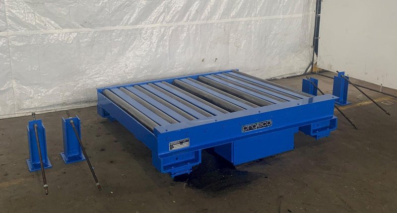 10,000 LB X 72" X 60" PRO-ECO POWERED ROLLER SCALE. STOCK #0310223.