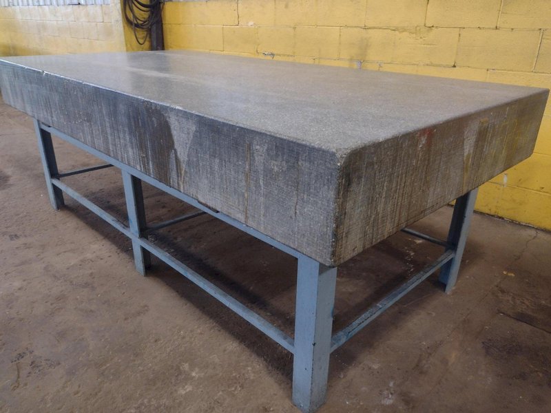 8' X 4' X 10" CHALLENGE PRECISION LAYOUT INSPECTION GRANITE TABLE: STOCK #23788