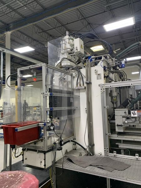 60 Ton LMG IMM-58 Two Shot Shuttle Table Injection Molding Machine, 2014
