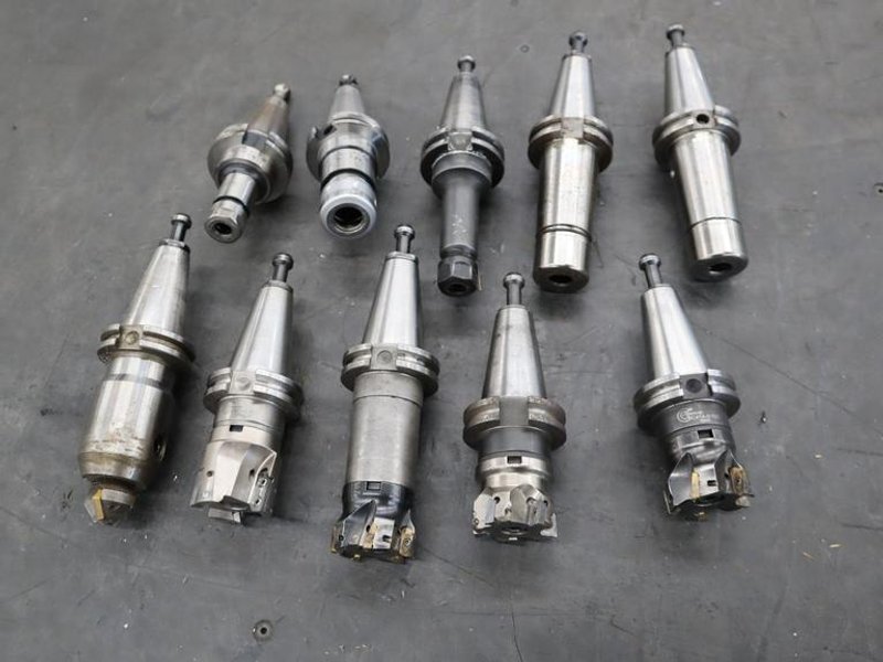 CT40 Taper Tool Holders, Assorted Collet Holders and Insert Milling Cutters- Auction Item