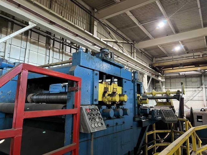72" x 0.200" x 50,000# Voss Cut To Length Line STOCK# 3468