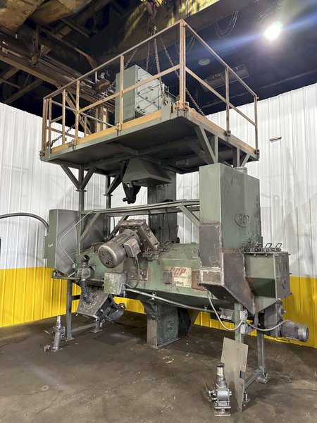 3" BCP MODEL #A4-7620 3-WHEEL COIL BAR PASS -THROUGH BLAST MACHINE, RECLAIM &amp; DUST COLLECTOR: STOCK #20000