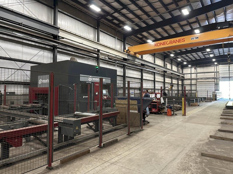 41" X 18" VOORTMAN BEAM LINE, VB1050 SAW,  V630DRILL &amp; V808 PLASMA COPER ROBOT, NEW 2016: STOCK 20792