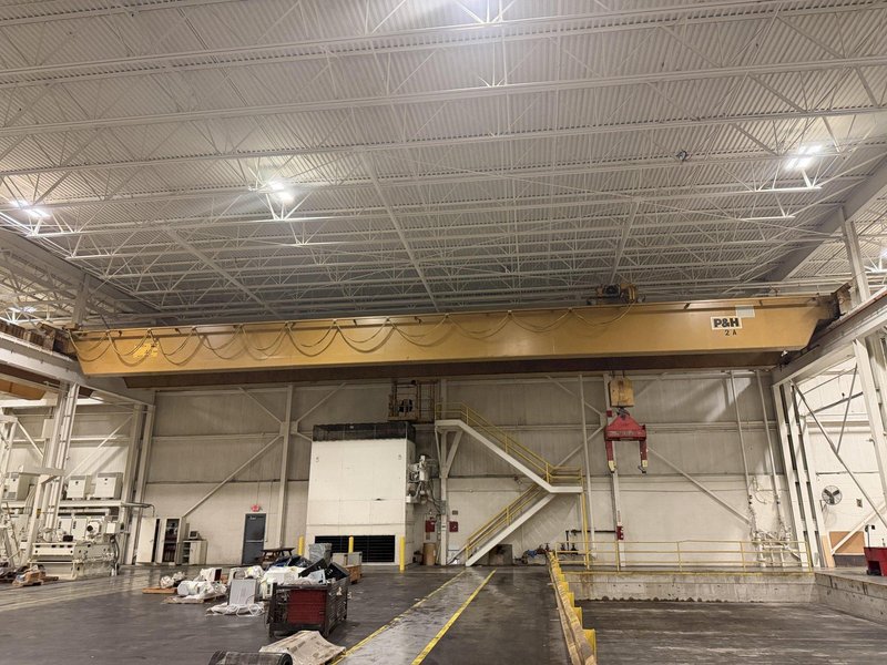 40 TON X 97' P&amp;H CLASS D DOUBLE GIRDER OVERHEAD BRIDGE CRANE: YOBRO #26427