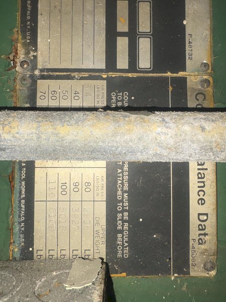 100 TON NIAGARA MODEL #SS100-36-120 SSDC PRESS:  STOCK #76323