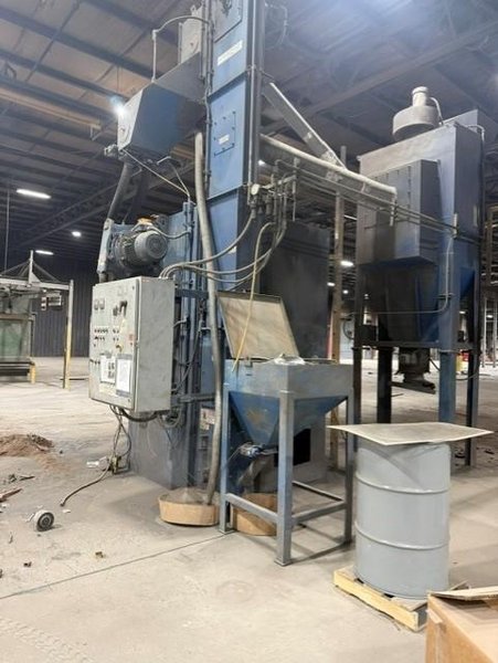 84" WHEELABRATOR SINGLE CLAM TYPE DOOR BLAST MACHINE: STOCK #81349