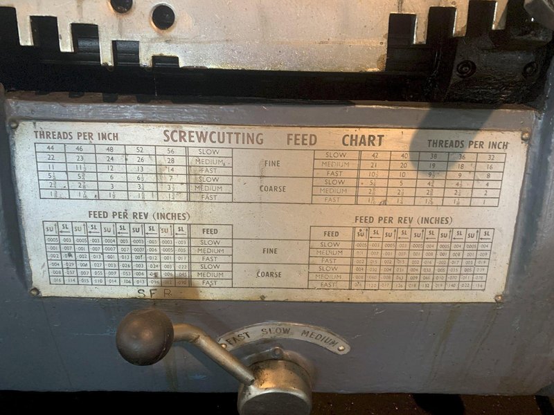 27"/45" X 138" BINNS &amp; BERRY ENGINE LATHE. STOCK # 0680624