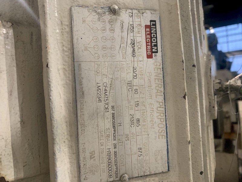 MANCHESTER 7.5 HP VERTICAL CRIMPER W/ DIES. STOCK # 1271723.