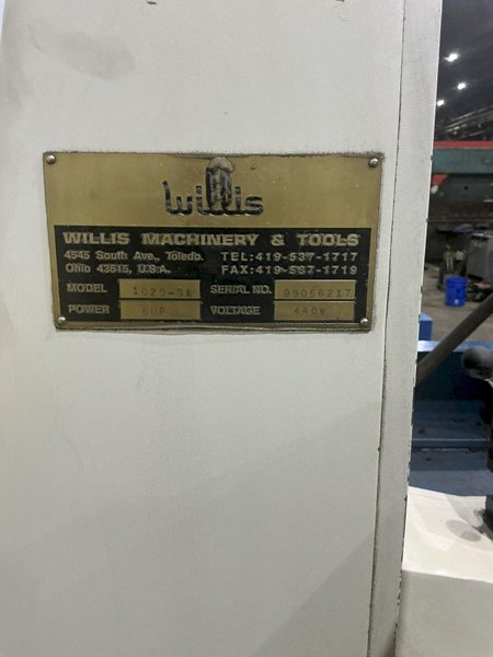 10" X 20" WILLIS MODEL 1020-3A HORIZONTAL HYDRAULIC SURFACE GRINDER: YOBRO #26300