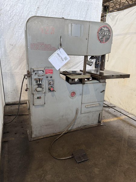 36" DOALL 3612-H VERTICAL BANDSAW. STOCK # 0217526.