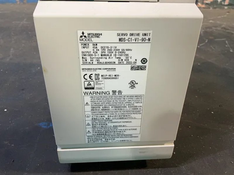 Mitsubishi 9 Kw Servo Drive Unit - Mds-c1-v1-90-n