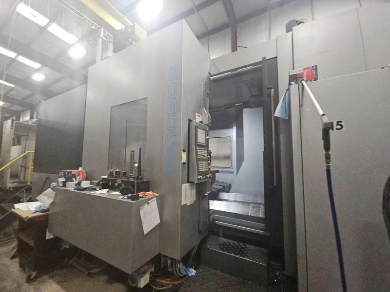 Toyoda FA1050S, Horizontal Machining Center, 2014 – Fanuc 31i-MB CNC Control, 1000 PSI TSC, CAT 50, Chip Blaster, Barnes Chip/Coolant Seperator, Low Hours