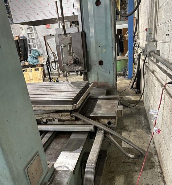 3.5"  x 40 TAPER TOS MODEL #W9 ROTARY TABLE HORIZONTAL BORING MILL WITH FACING HEAD : YOBRO 25160