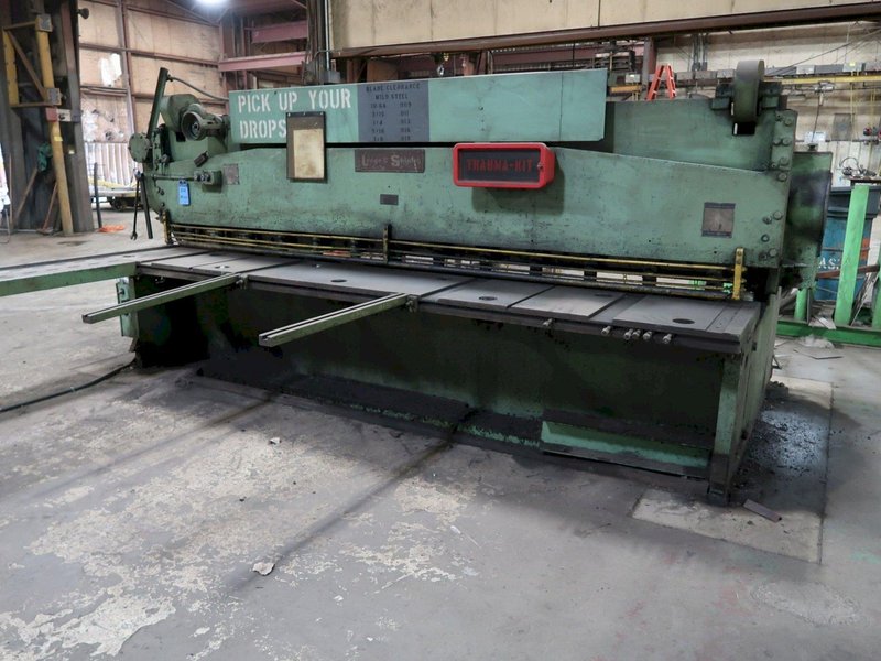 12' X 3/8" LODGE &amp; SHIPLEY MODEL 0612 MECHANICAL POWER SQUARING SHEAR: STOCK 11410