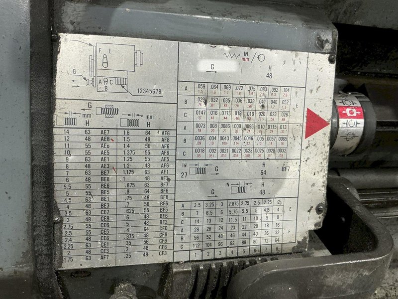 LEBLOND MODEL 12E ENGINE LATHE: YOBRO #26268