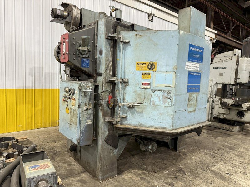 72” TABLE PANGBORN MODEL 6-LK ROTOBLAST SHOT BLAST MACHINE: YOBRO #24357