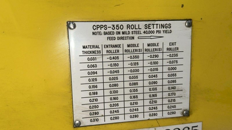 15,000 lbs. x 18" Wide Coe Press Equipment Coil Reel and Coe Powered Straightener For Sale