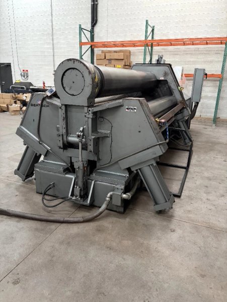 10' x 1" BERTSCH MODEL #100-10 4 ROLL HYDRAULIC PLATE ROLL, 2018: YOBRO #24784