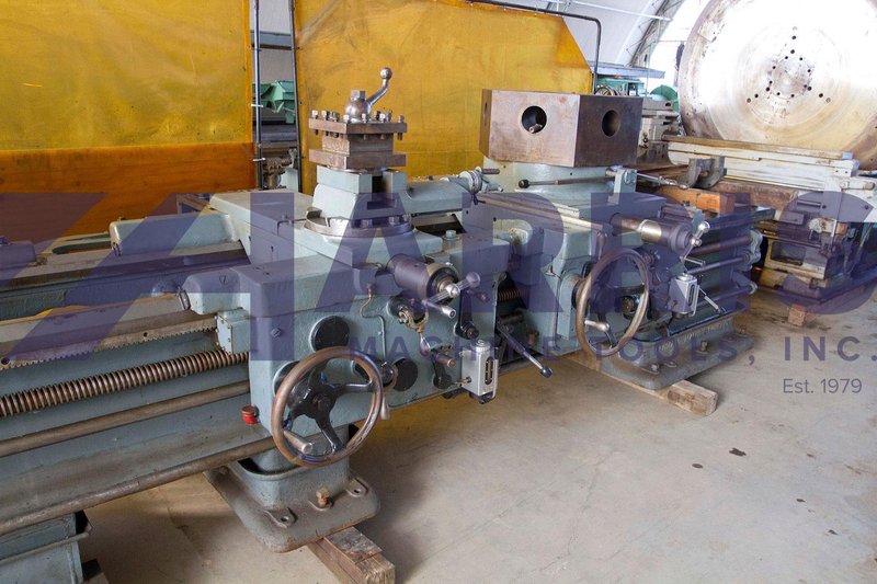 Used, 32" x 120" Lehmann Hydratrol Hollow Spindle Lathe with 16.5" Spindle Bore