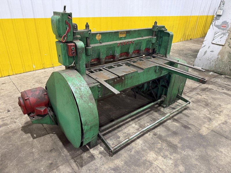 4' X 10 GA WYSONG MODEL #1048 P21 10 GAUGE X 48" MECHANICAL POWER SQUARING SHEAR: YOBRO #26147