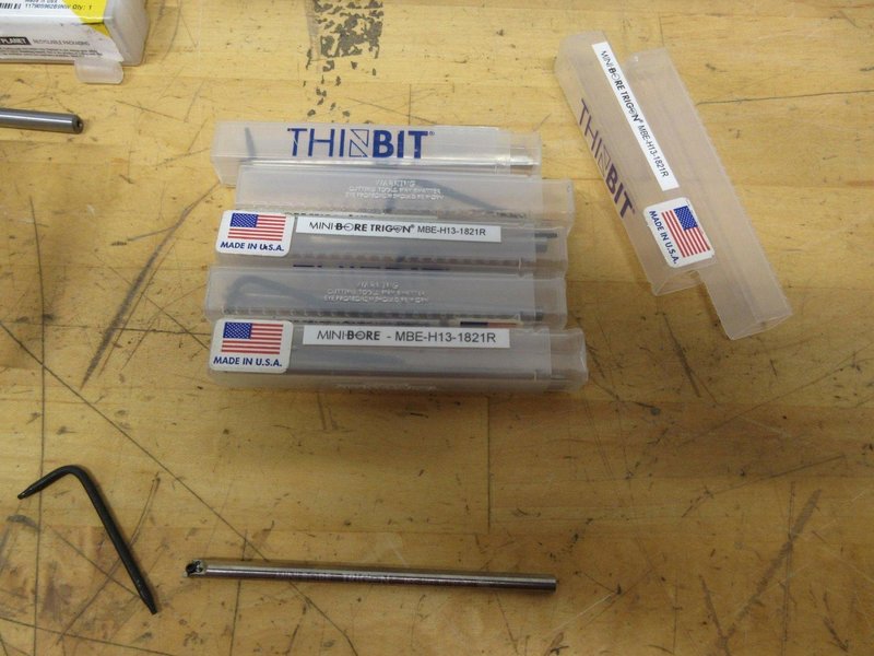 Kennametal &amp; Sanvik &amp; Thinbit Carbide and HSS inserted Boring Bars(19 pcs) Most New in Packages- Auction Item
