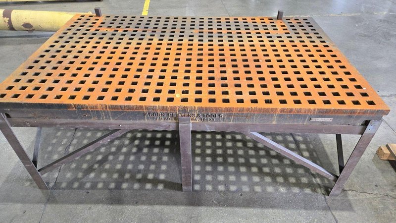 ACORN 5 X 8 WELDING TABLE USED