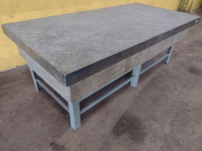 8' X 4' X 14" MITCHELL PRECISION LAYOUT INSPECTION GRANITE TABLE: STOCK #23805