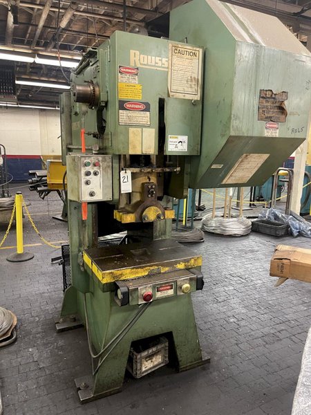 55 TON ROUSSELLE GAP FRAME SINGLE CRANK PRESS: STOCK #75358