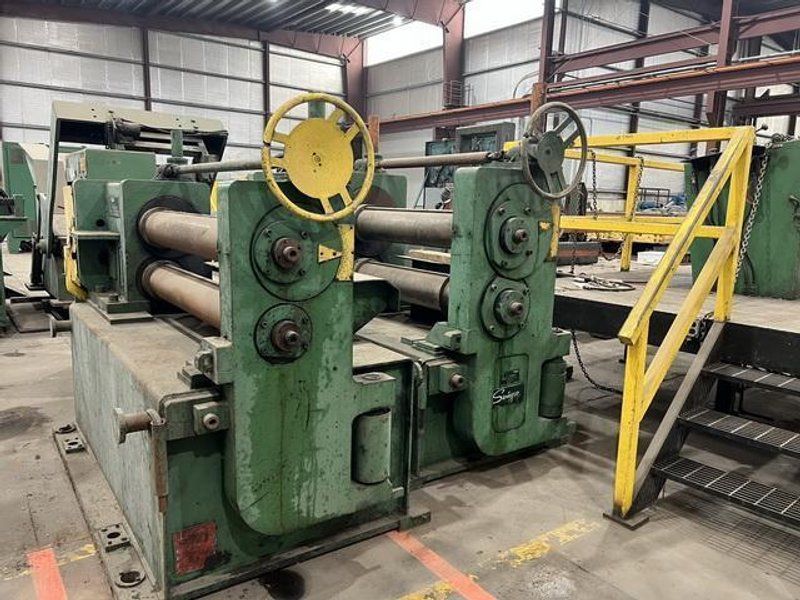 48" x .312" x 30,000# Loopco Slitting Line with 3 Heads and Banding Line Components (14299)