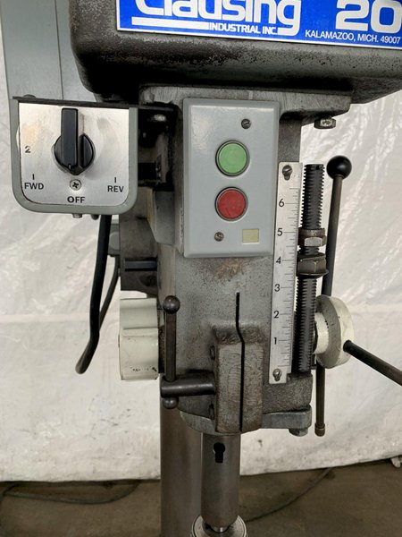 20" CLAUSING 2277 VARIABLE SPEED DRILL PRESS. STOCK # 0679924