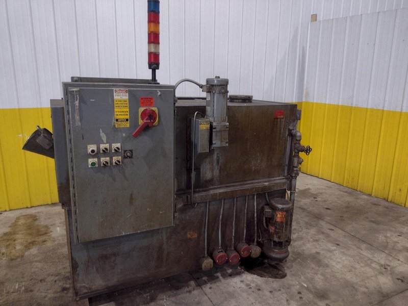 16" FOURWAY MODEL #B-100 AUGER BARREL TYPE ROTARY DRUM HEATED PARTS WASHER: STOCK #23371