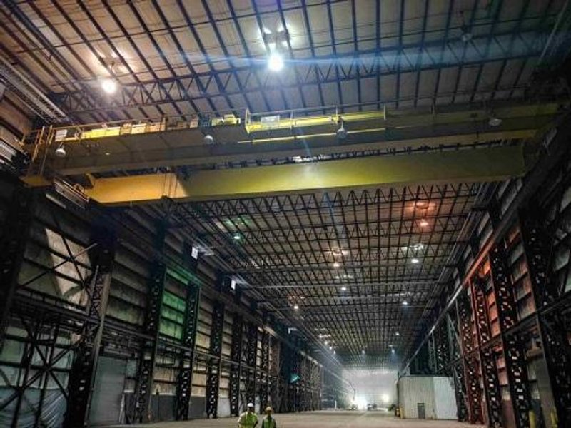 70/25 TON VIRGINIA TOP RUNNING DOUBLE GIRDER OVERHEAD BRIDGE CRANE
