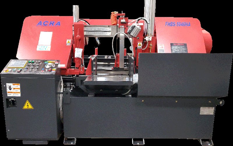 18.11” X 19.68” ACRA MODEL 5046HA FULLY AUTOMATIC DOUBLE COLUMN HYDRAULIC BANDSAW