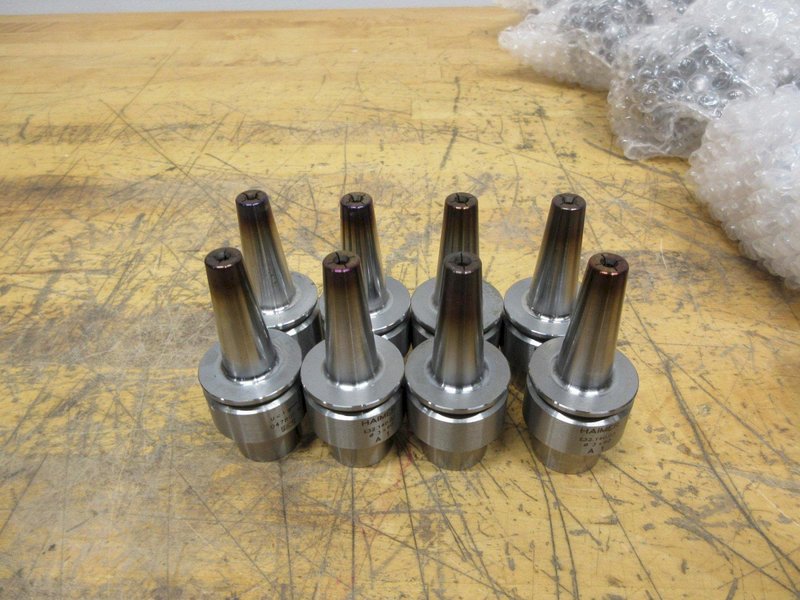 Haimer HSK32 &amp; 63 Shrink Fit Tool Holders, (8 pc) E32.140.03 Dia 3mm x 60, (25 pc) F63.140.03 Dia 3mm x 80, **Used**- Auction Item
