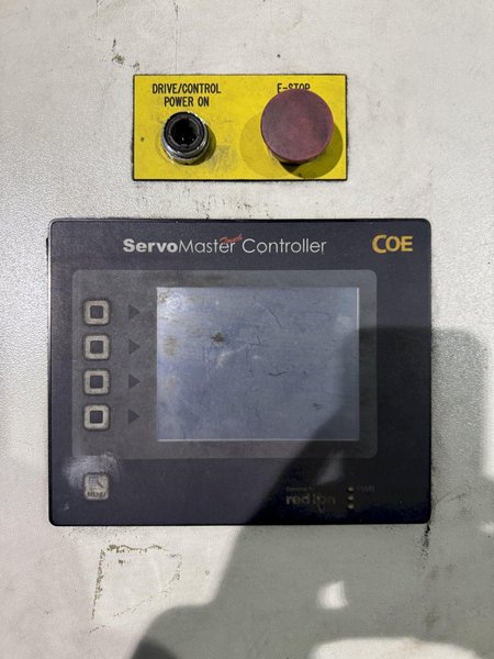 12" X .156" COE CPRF-SM-212 SERVO FEEDER WITH CONTROLLER. STOCK # 1226524