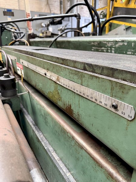 20,000 LB. X 54" X .187" COE SERVO FEEDLINE. STOCK #0431126