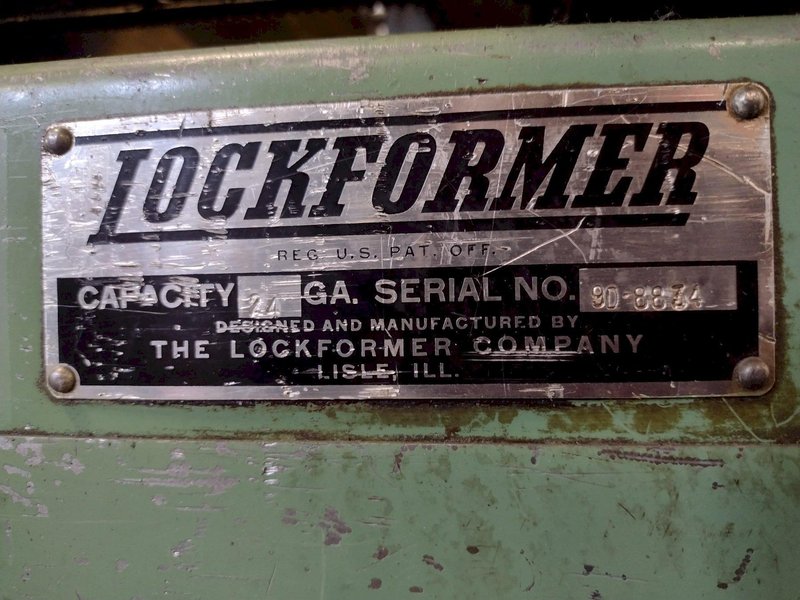 24 GAUGE LOCKFORMER DOUBLE HEAD DUPLEX ADJUSTABLE ROLLFORMER: STOCK #17020