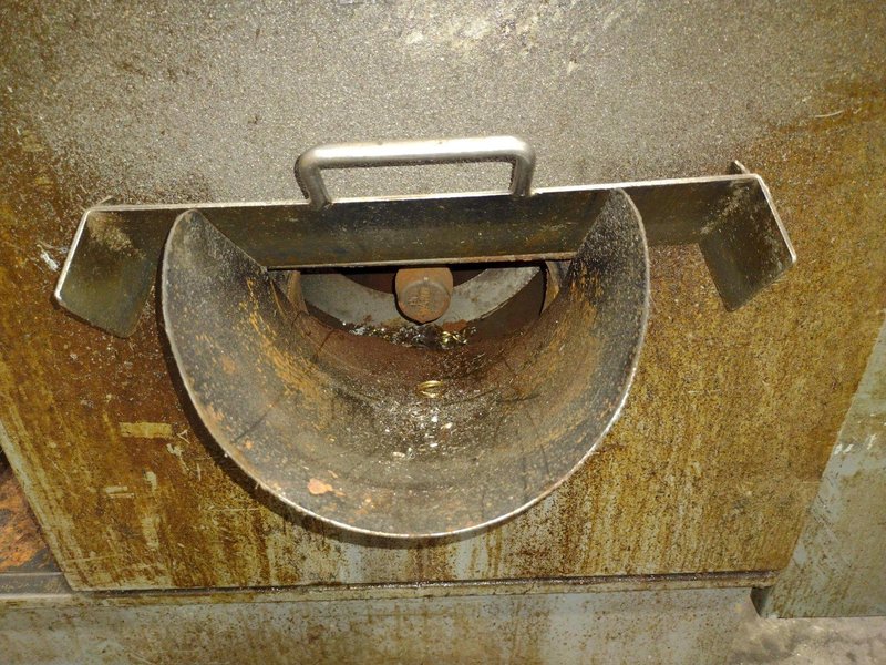 16" FOURWAY MODEL #B-100 AUGER BARREL TYPE ROTARY DRUM HEATED PARTS WASHER: STOCK #23371