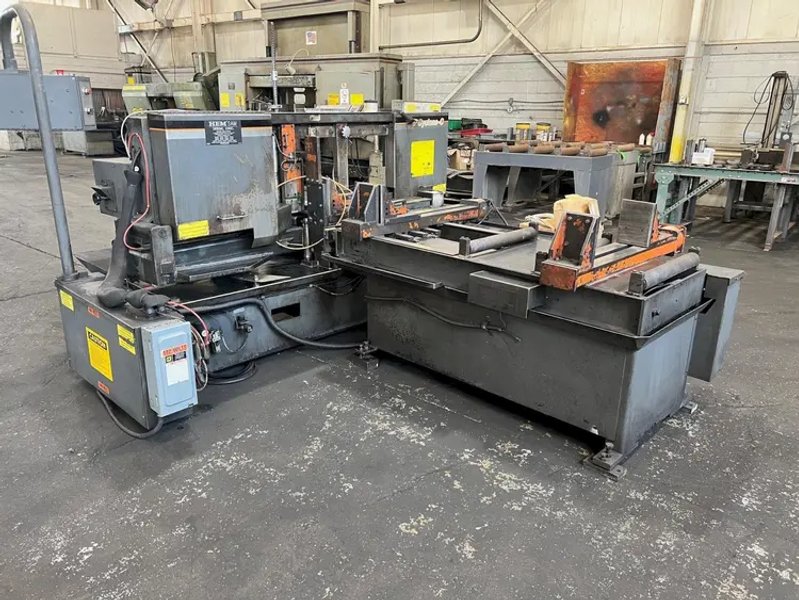 USED HEM 16" X 22" AUTOMATIC HORIZONTAL MITERING BANDSAW MODEL CYCLONE A-C, Year: 2007