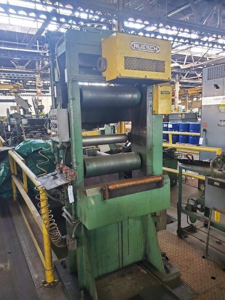 18" x .025" - .003" Ruesch Ring Type Precision Double Loop Slitting Line, Stock # 14158