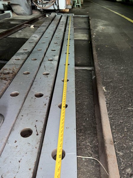 400 TON x 16' RODGERS MODEL #1F400 HYDRAULIC INCLINED FRAME HORIZONTAL WHEEL PRESS: STOCK #15558