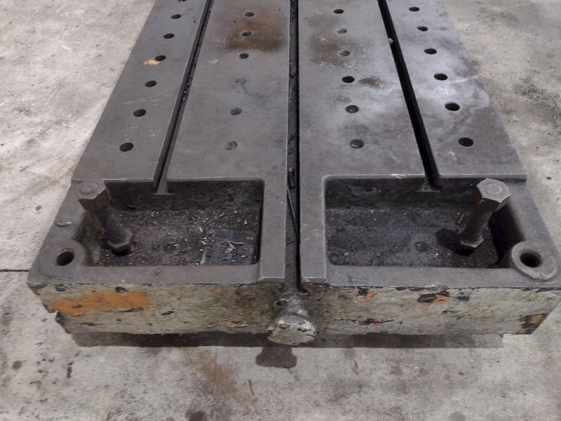 138" X 30" X 6.25" T-SLOTTED LAYOUT PLATE / TABLE: STOCK #23626