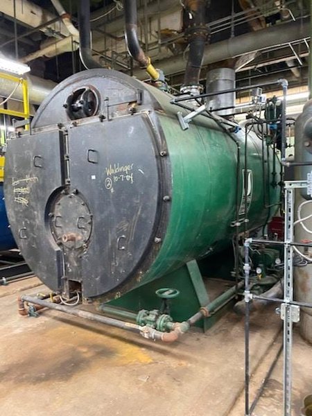 250 HP Johnston PFTA-250-4LG-15S Low Pressure Steam Boiler, 1992