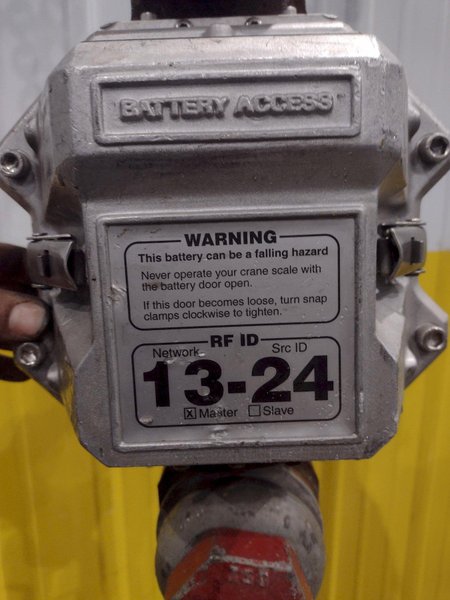 50,000 LBS MSI MODEL #6260CS TRANS-WEIGH WIRELESS LOAD CELL, FOR  CRANE SCALE: YOBRO #24762