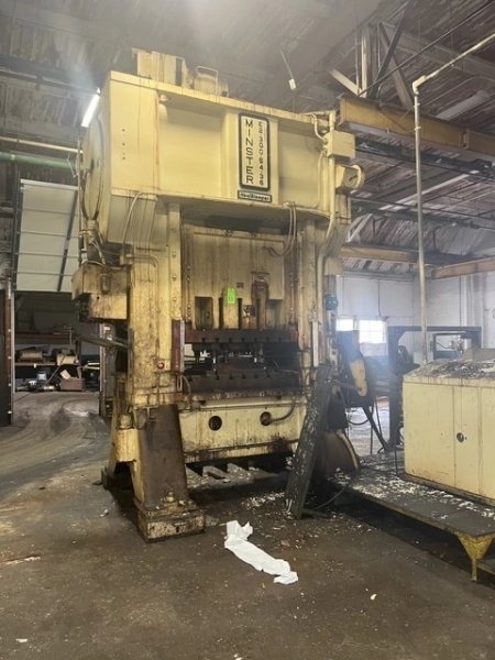 MINSTER 300 TON "HEVISTAMPER" 54X36 SSDC PRESS, S/N E2-300-21320, STOCK#...