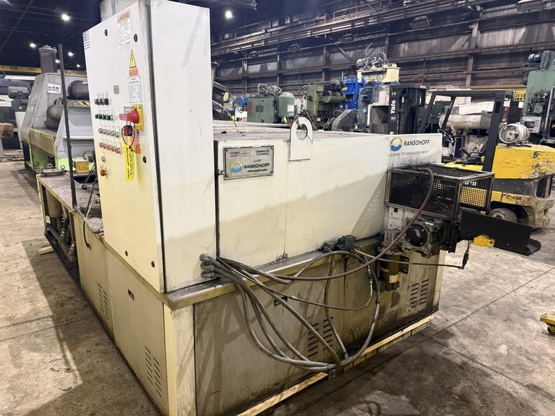 12" WIDE RANSOHOFF LEANVEYOR 3-STAGE STAINLESS STEEL MESH CONVEYOR PASS THROUGH PARTS WASHER, NEW 2017: YOBRO #24292