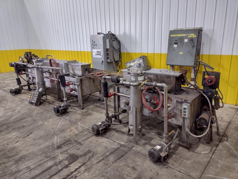 4" CAPACITY ULTRASONIC BAR &amp; TUBE CONTINUOUS WASHER: STOCK #22589