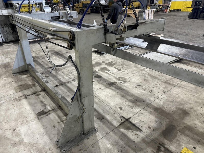 30" x 14 GA DALCOS MODEL #PXN-800 AUTOMATIC COIL HYDRAULIC PUNCHING MACHINE: STOCK #20332
