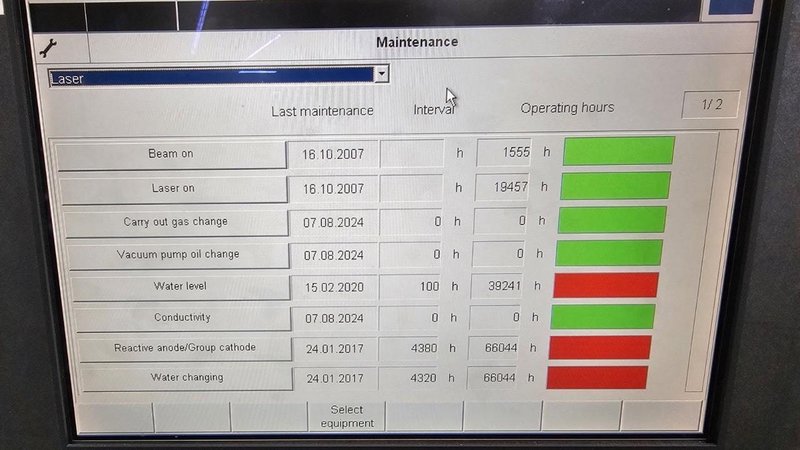 5,000 Watt Trumpf TruLaser Cell 7040 5-Axis CO2 Laser, 2009 – 6′ x 13′ Table